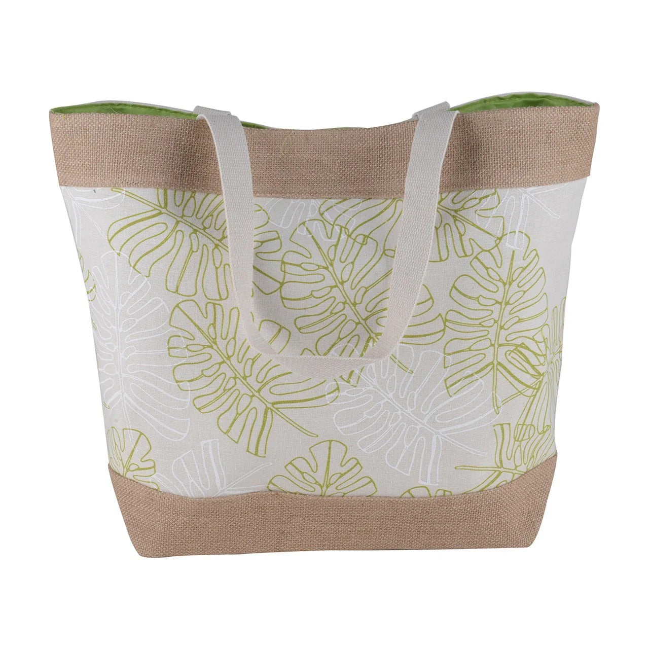 Women’s Beach Tote Bags Combo Set of 3 – Cream Dream Catcher, Peach Dream Catcher & Green Leaf Print Canvas Large Pool & Travel Totes