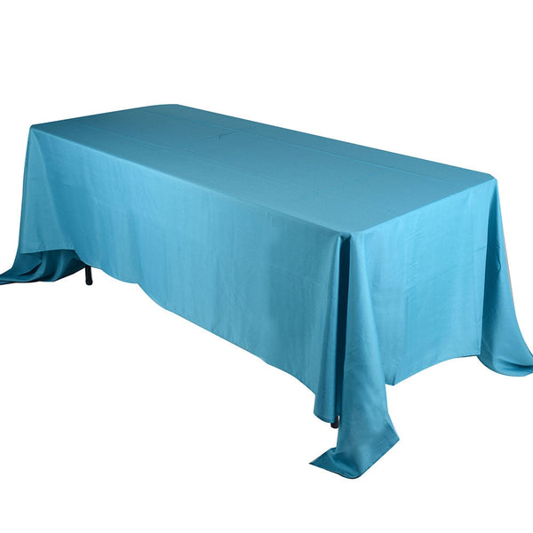 Turquoise- 70 x 120 Rectangle Polyester Tablecloths - 70 inch x 120 inch