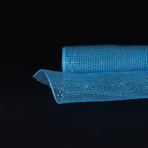 Turquoise Christmas Mesh - 10 Inch x 10 Yards BBCrafts.com