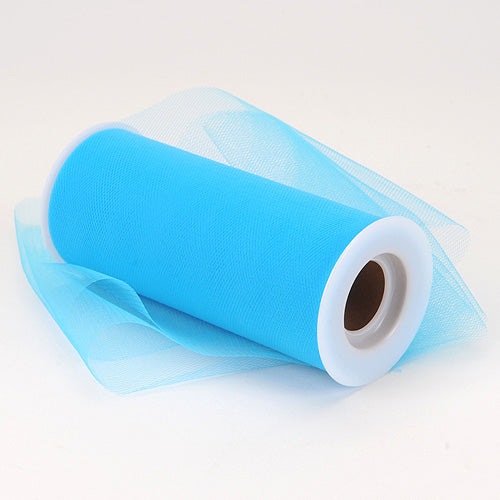 Turquoise - Premium Tulle Fabric ( 6 Inch | 25 Yards ) BBCrafts.com