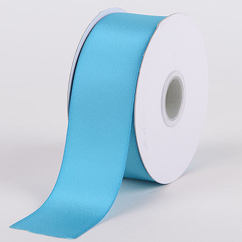 Peacock Blue Ribbon 1-1/2 inch x 50 Yards Thick Double-Faced Satin