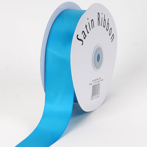 Turquoise - Satin Ribbon Single Face - ( 1/4 Inch | 100 Yards ) BBCrafts.com