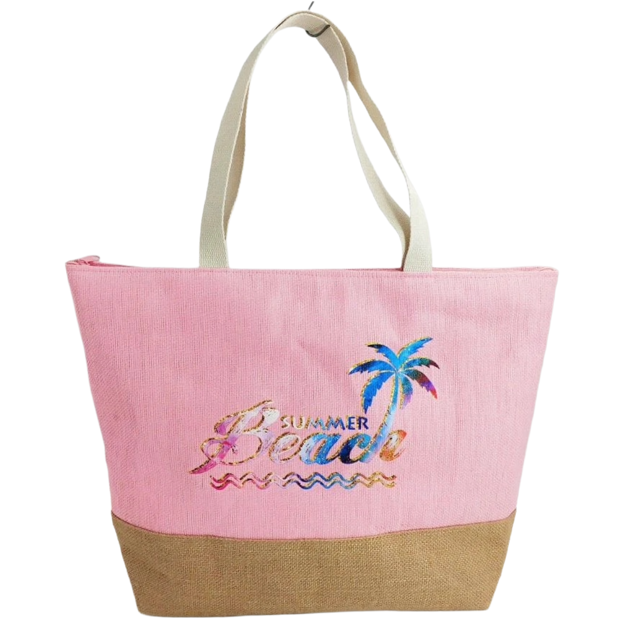Women’s Beach Tote Bags Combo Set of 3 – Multicolor Summer & Tropical Canvas Large Pool & Travel Totes