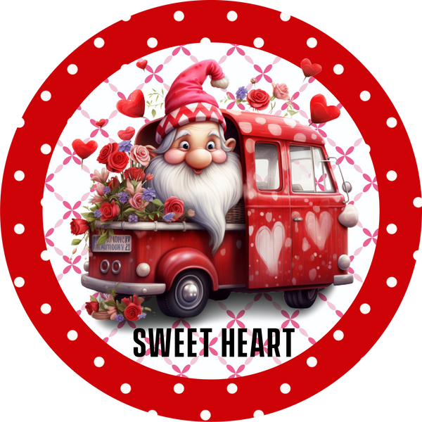 Valentine's Day Metal Sign: Sweet Heart - Made In USA BBCrafts.com