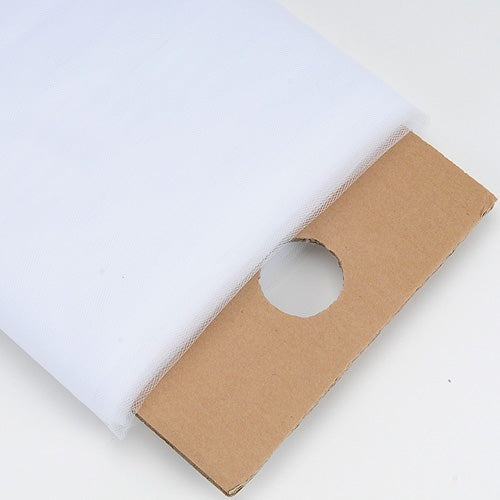 White - 54 Inch Premium Tulle Fabric Bolt x 40 Yards BBCrafts.com