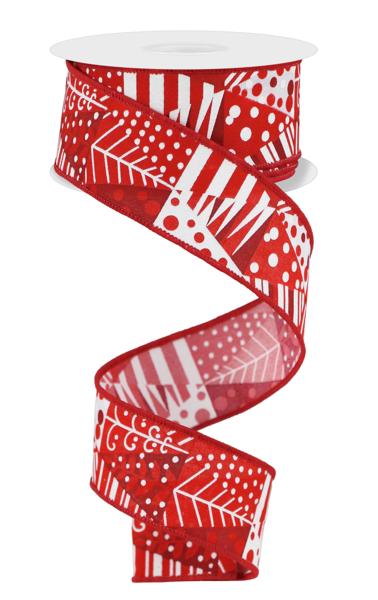 Red Ribbon Triangle Wired Ribbon | BBCrafts – Page 7 – BBCrafts.com