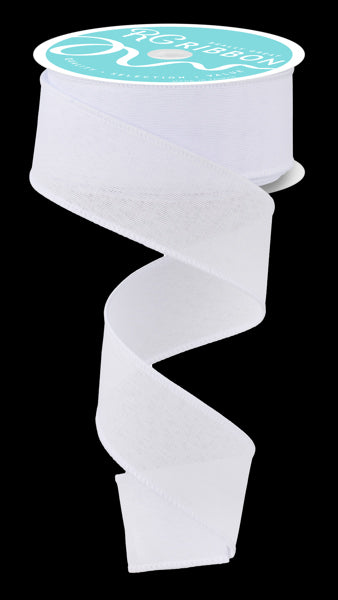 White - Royal Burlap Ribbon - ( 1-1/2 Inch | 10 Yards ) BBCrafts.com