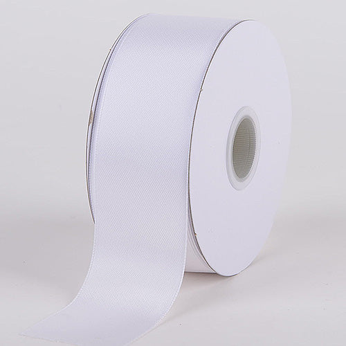 White - Satin Ribbon Double Face - ( W: 1 - 1/2 Inch | L: 25 Yards ) BBCrafts.com
