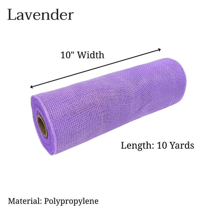 Lavender - Deco Mesh Solid Color - ( 10 Inch x 10 Yards )