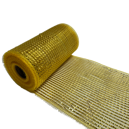 Light Gold Deco Mesh - ( 6 Inch x 10 Yards )