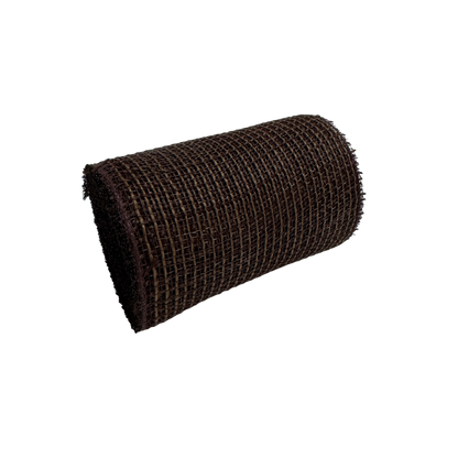 Brown Poly Burlap Deco Mesh - ( 6 Inch x 10 Yards )