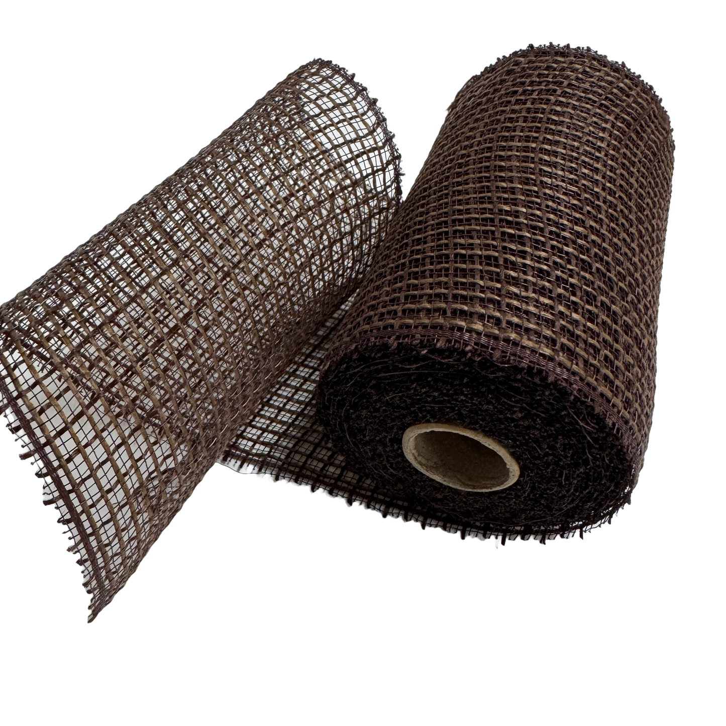 Brown Poly Burlap Deco Mesh - ( 6 Inch x 10 Yards )
