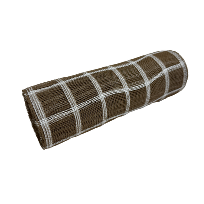 Natural/White Deco Mesh - ( 10 Inch x 10 Yards )