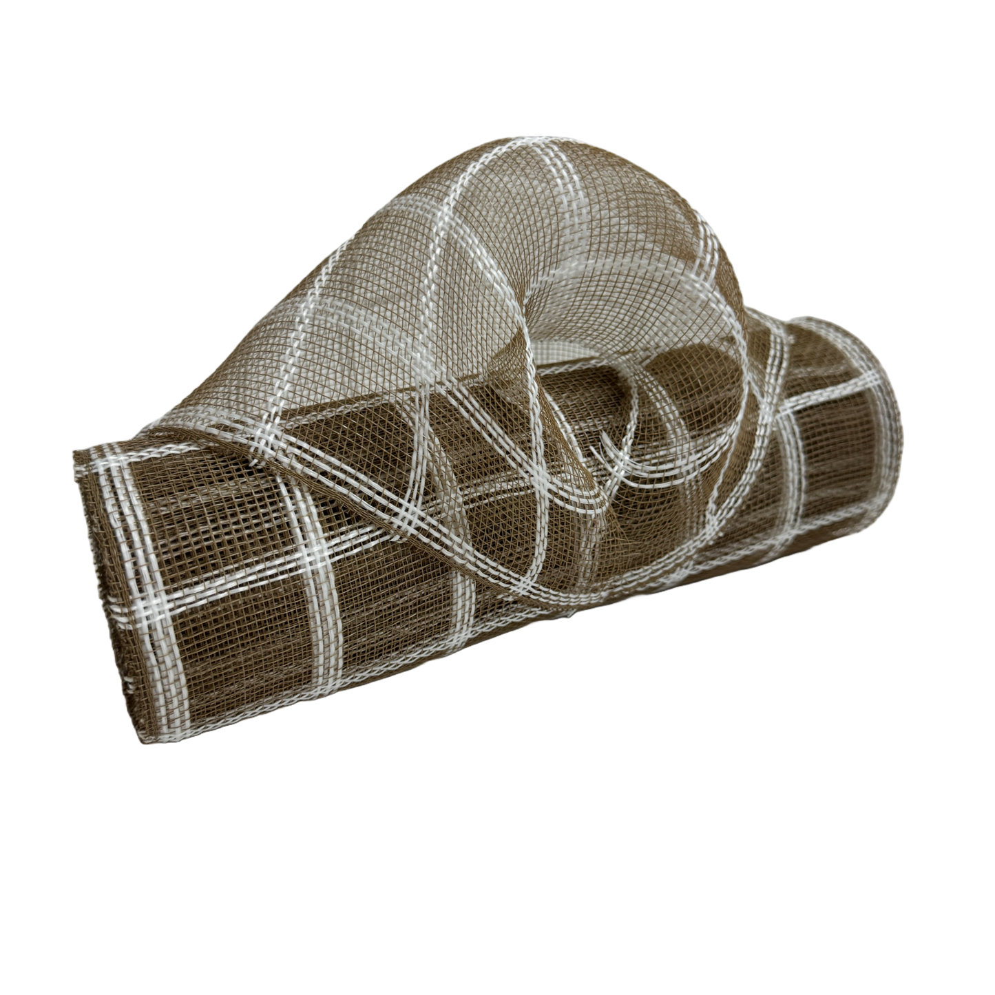 Natural/White Deco Mesh - ( 10 Inch x 10 Yards )