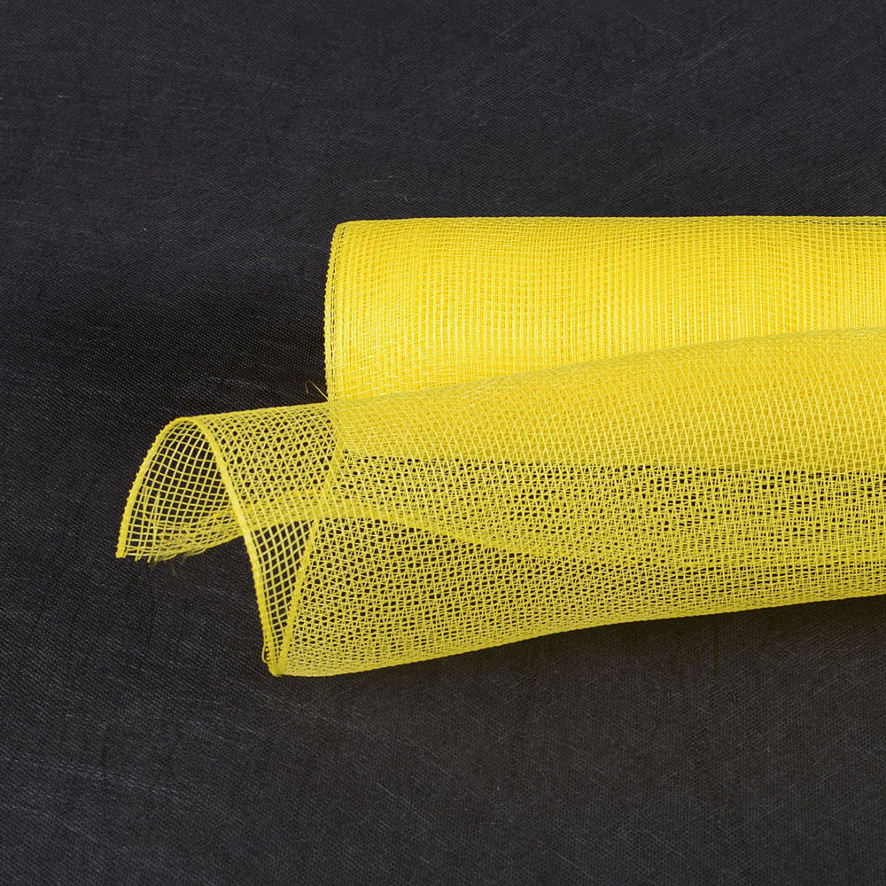 Yellow - Floral Mesh Wrap Solid Color - ( 10 Inch x 10 Yards ) BBCrafts.com