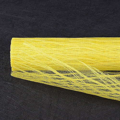 Yellow - Twine Mesh Wrap - ( 21 Inch x 6 Yards ) BBCrafts.com