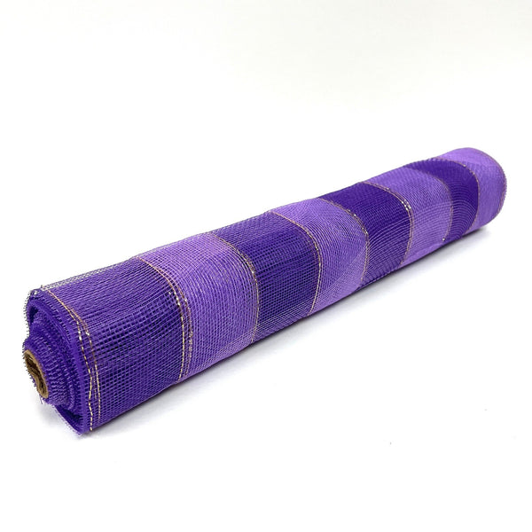 Purple - Christmas Mesh Wraps - 21 Inch x 10 Yards