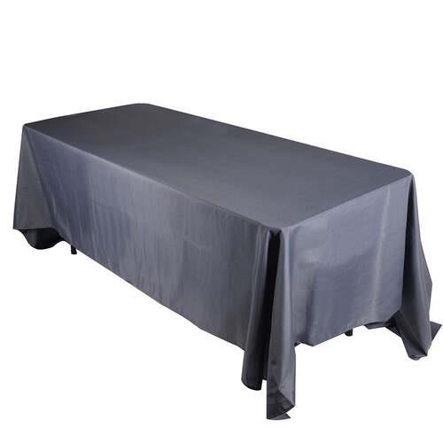 Dark Silver - Rectangle Polyester Tablecloths ( 60 Inch x 102 Inch )