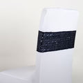 Sequin Chair Sash - Navy Blue 5 pieces