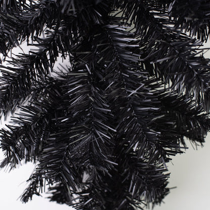 24 Inch Black Teardrop Swag, 50 Tips