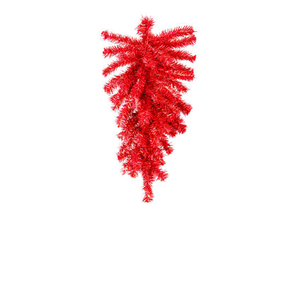 24 Inch Red Teardrop Swag, 50 Tips