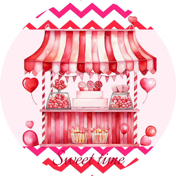 Valentine's Day Metal Sign: Sweet Time - Made In USA