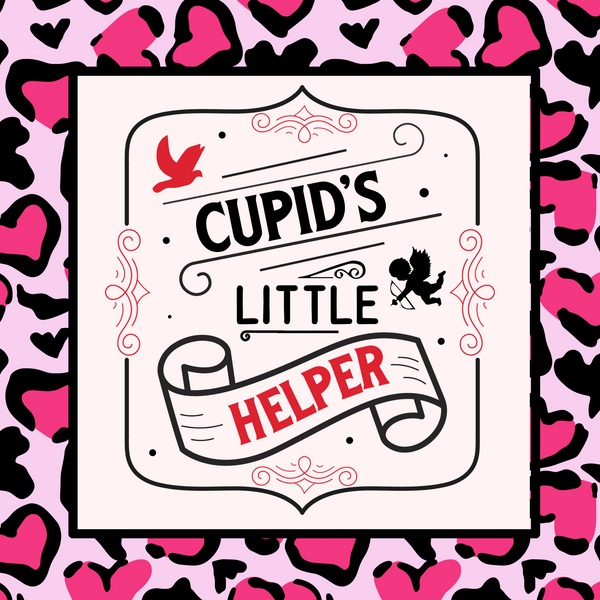 Valentine's Day Metal Sign: Cupid Little Helper - Made In USA
