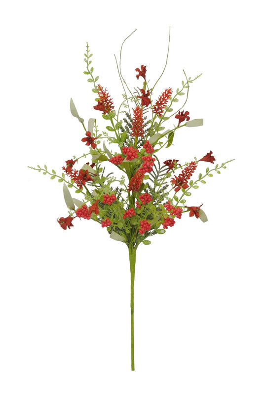 23 Inch Red Berry Spray - 60919