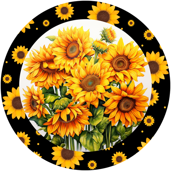 Sunflower Metal Sign: Made In USA