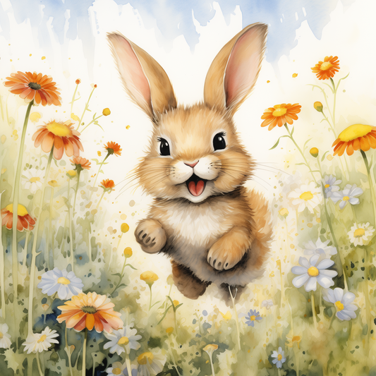 Easter Day Cute Bunny Metal Sign - Made in USA