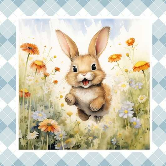 Easter Day Cute Bunny Metal Sign - Made in USA