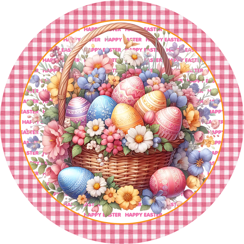 Easter Metal Sign: Eggs - Made In USA