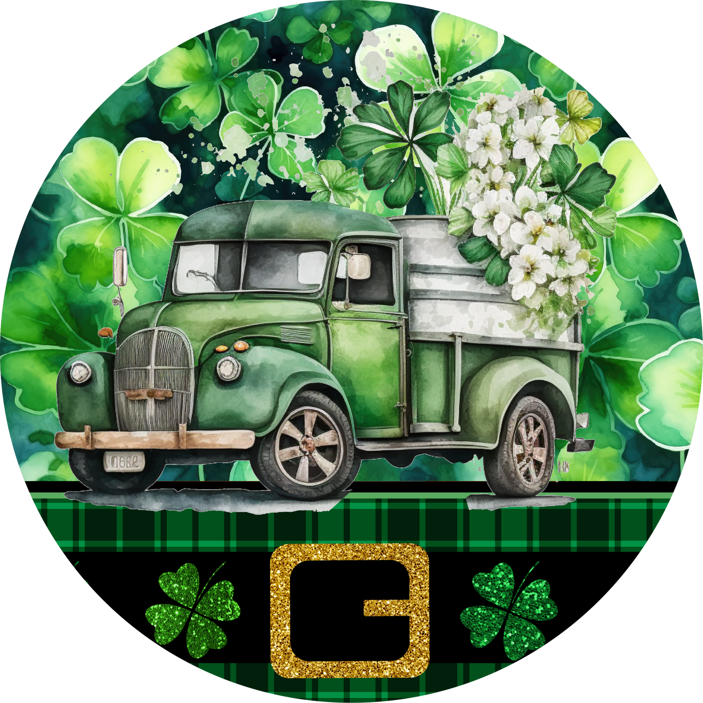 Saint Patrick's Day Truck Metal / Vinyl Sign - Made in USA