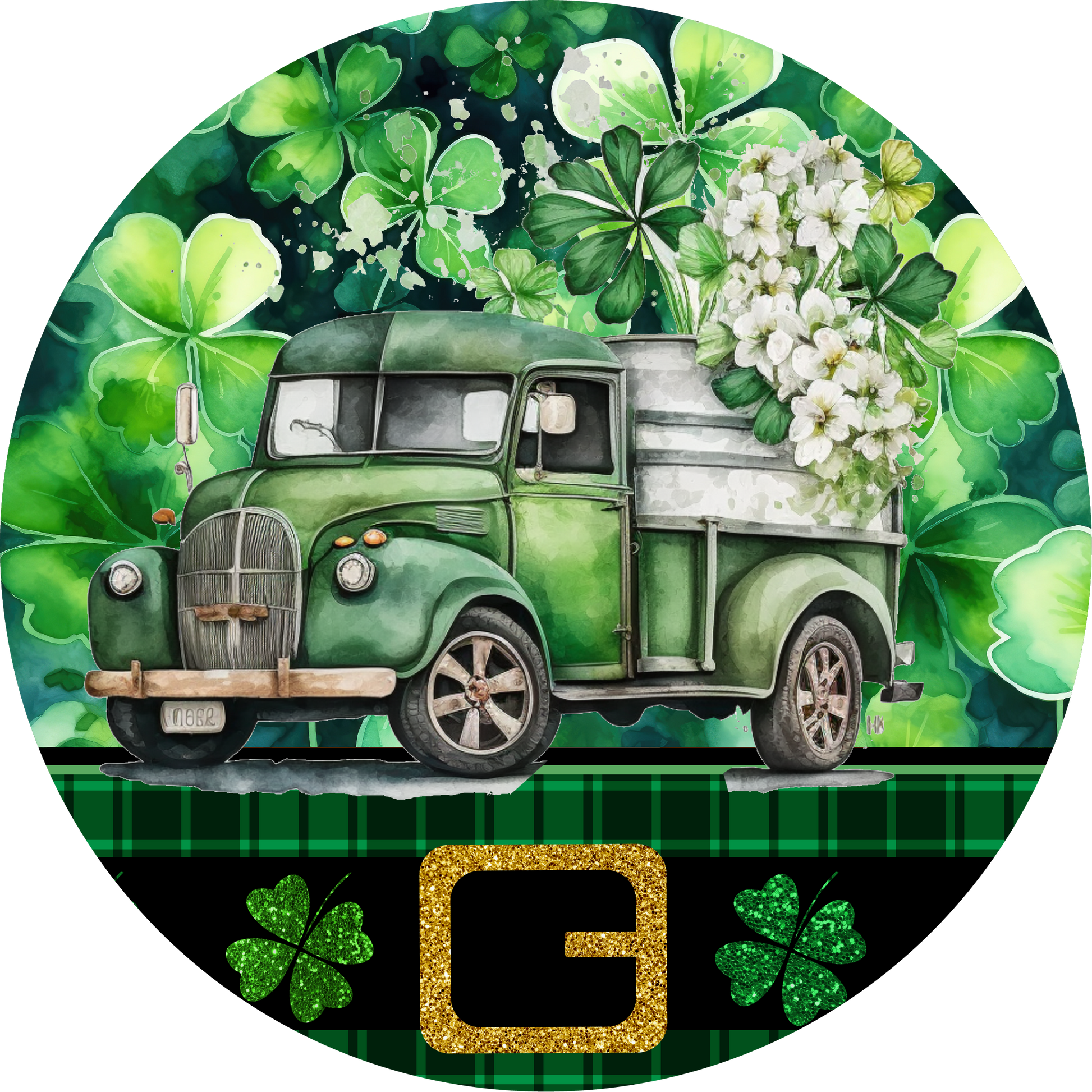 Saint Patrick's Day Truck Metal / Vinyl Sign - Made in USA