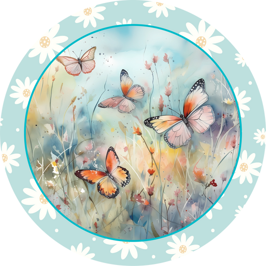 Butterfly Metal / Vinyl Sign - Made in USA