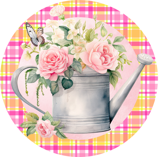 Rose Flower Water Pouring Metal / Vinyl Sign - Made in USA