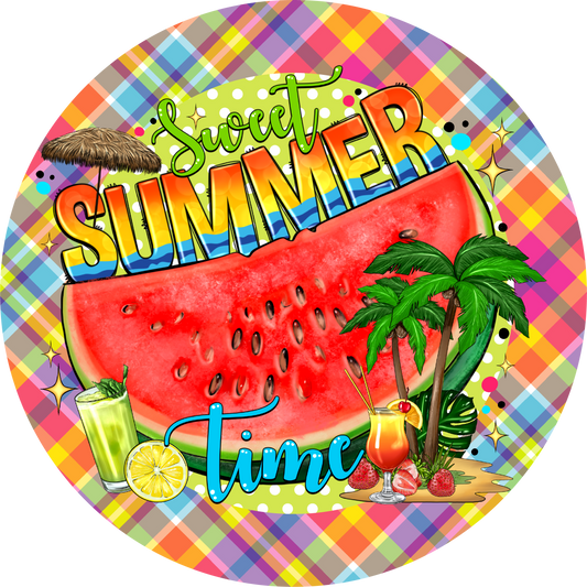 Sweet Summer Time Metal / Vinyl Sign - Made in USA