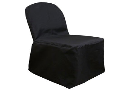 Black - Banquet Chair Cover Poly - Chair Cover