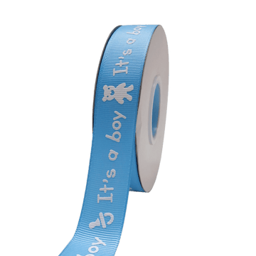 Baby Print Ribbons | Baby Footprint Wholesale Ribbon | BBCrafts ...
