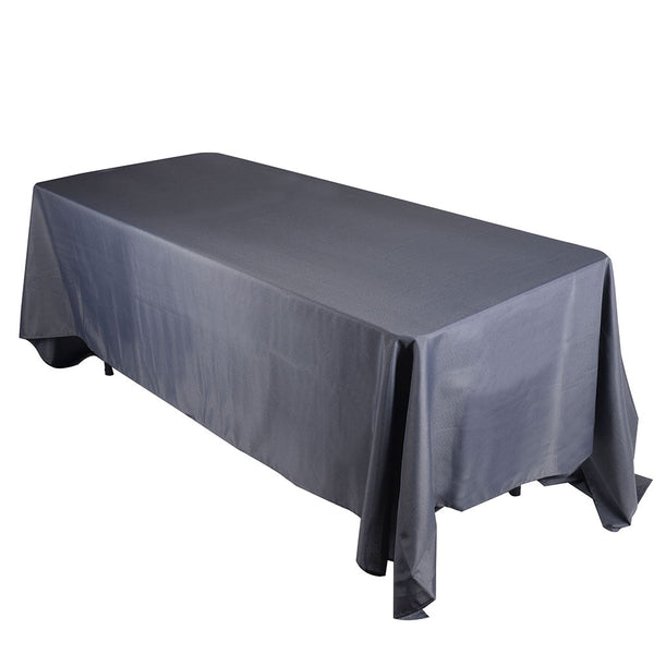 Charcoal - 90 x 132 Rectangle Polyester Tablecloths - 90 inch x 132 inch