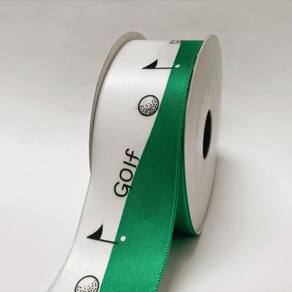 Golf - Satin Ribbon Sports Design - W: 1-1/2 Inch | L: 10 Yards - 98050905