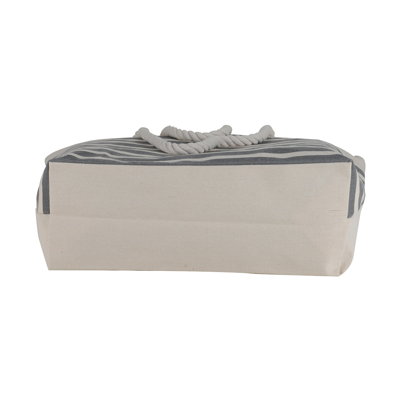 Large Canvas Beach Tote Bag Cotton Rope - 19 Inch x 15 Inch - Women Swim Pool Bag Large Tote