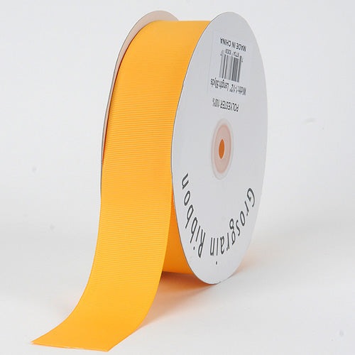 Light Gold - Grosgrain Ribbon Solid Color - W: 5/8 inch | L: 50 Yards