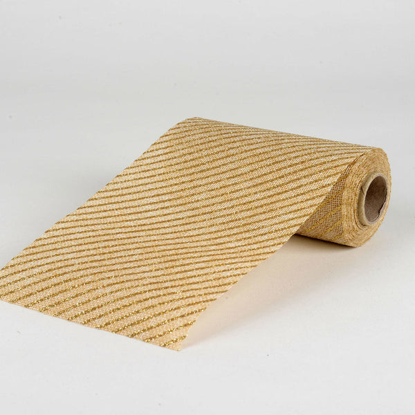 Natural - Faux Burlap Roll W: 6 inch | L: 5 Yards - 960115GO