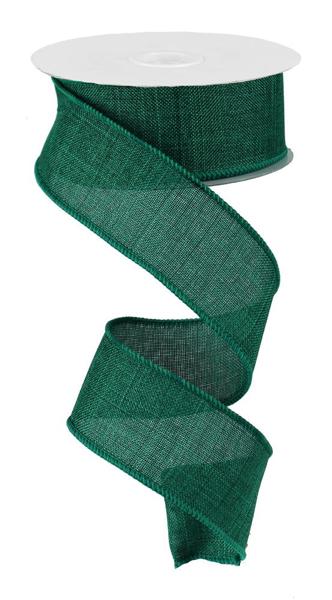 Emerald Green - Royal Burlap Ribbon - 1-1/2 Inch x 10 Yards
