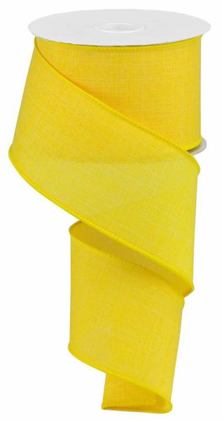 Sun Yellow - Royal Burlap Ribbon - 2-1/2 Inch x 10 Yards