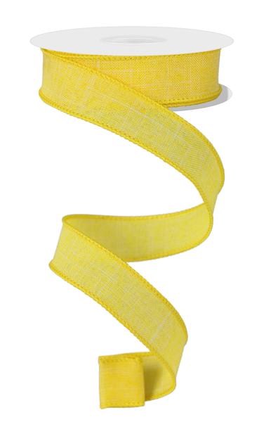 Yellow - Royal Burlap Ribbon - 7/8 Inch x 10 Yards