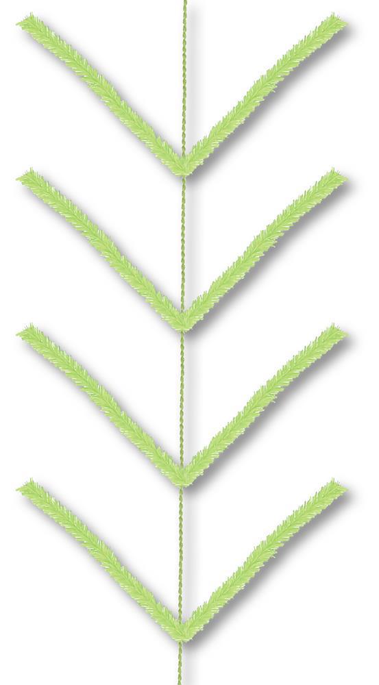 Lime - Pencil Work Garland X22 Ties - 9 ft.
